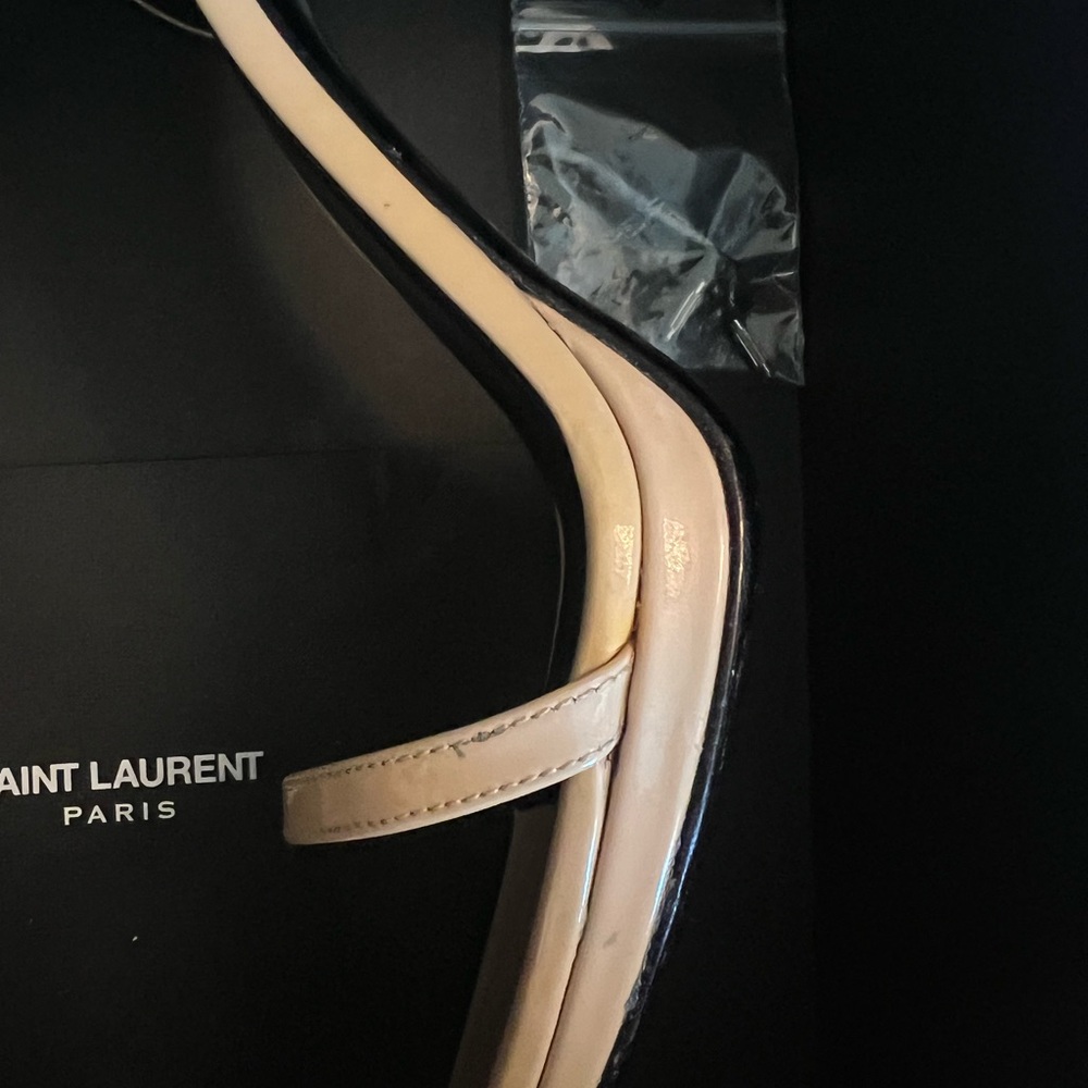 Saint Laurent Tan Nude Women's Shoes 40 - Picture 5 of 6